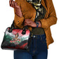 Wangari Maathai Shoulder Handbag Kenyan Flag Watercolor Style - Environmental Quote Planting Trees Tribute Eco-Activism - African Pride