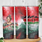 Wangari Maathai Skinny Tumbler Kenyan Flag Watercolor Style - Environmental Quote Planting Trees Tribute Eco-Activism - African Pride