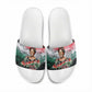 Wangari Maathai Slide Sandals Kenyan Flag Watercolor Style - Environmental Quote Planting Trees Tribute Eco-Activism - African Pride