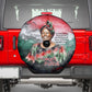 Wangari Maathai Spare Tire Cover Kenyan Flag Watercolor Style - Environmental Quote Planting Trees Tribute Eco-Activism - African Pride