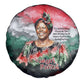 Wangari Maathai Spare Tire Cover Kenyan Flag Watercolor Style - Environmental Quote Planting Trees Tribute Eco-Activism - African Pride
