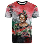 Wangari Maathai T shirt Kenyan Flag Watercolor Style - Environmental Quote Planting Trees Tribute Eco-Activism - African Pride