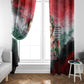 Wangari Maathai Window Curtain Kenyan Flag Watercolor Style - Environmental Quote Planting Trees Tribute Eco-Activism - African Pride