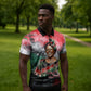 Wangari Maathai Zipper Polo Shirt Kenyan Flag Watercolor Style - Environmental Quote Planting Trees Tribute Eco-Activism - African Pride