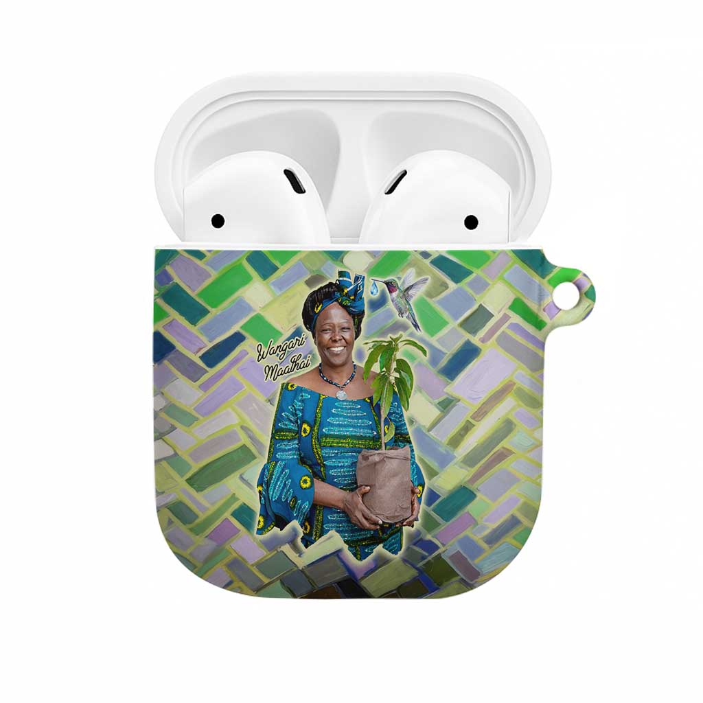 Wangari Maathai AirPods Case Hummingbird Quote Tree Planting Theme Environmental Justice Tribute - African Pride