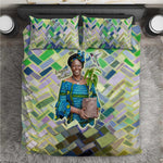 Wangari Maathai Bedding Set Hummingbird Quote Tree Planting Theme Environmental Justice Tribute - African Pride