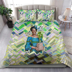 Wangari Maathai Bedding Set Hummingbird Quote Tree Planting Theme Environmental Justice Tribute - African Pride