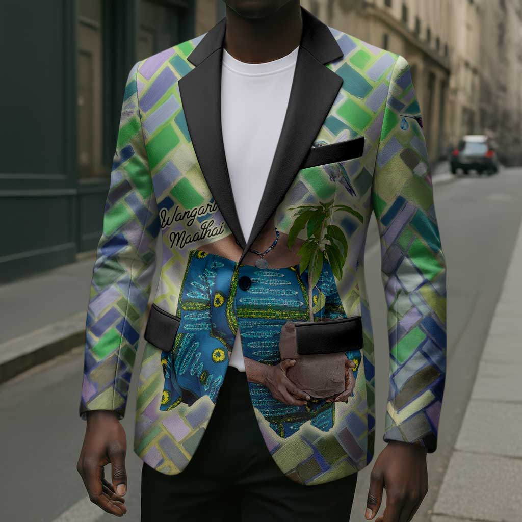 Wangari Maathai Blazer Hummingbird Quote Tree Planting Theme Environmental Justice Tribute - African Pride