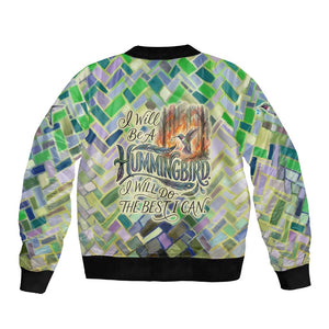 Wangari Maathai Bomber Jacket Hummingbird Quote Tree Planting Theme Environmental Justice Tribute - African Pride