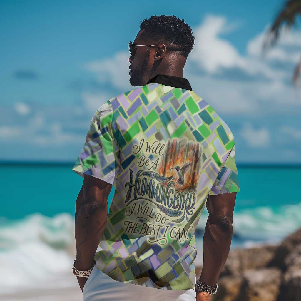 Wangari Maathai Hawaiian Shirt Hummingbird Quote Tree Planting Theme Environmental Justice Tribute - African Pride