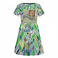 Wangari Maathai Kid Short Sleeve Dress Hummingbird Quote Tree Planting Theme Environmental Justice Tribute - African Pride
