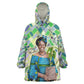 Wangari Maathai Kid Wearable Blanket Hoodie Hummingbird Quote Tree Planting Theme Environmental Justice Tribute - African Pride