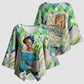 Wangari Maathai Kimono Sleeve Blouse Hummingbird Quote Tree Planting Theme Environmental Justice Tribute - African Pride