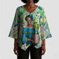 Wangari Maathai Kimono Sleeve Blouse Hummingbird Quote Tree Planting Theme Environmental Justice Tribute - African Pride