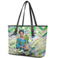 Wangari Maathai Leather Tote Bag Hummingbird Quote Tree Planting Theme Environmental Justice Tribute - African Pride