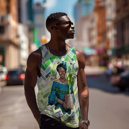 Wangari Maathai Men Tank Top Hummingbird Quote Tree Planting Theme Environmental Justice Tribute - African Pride