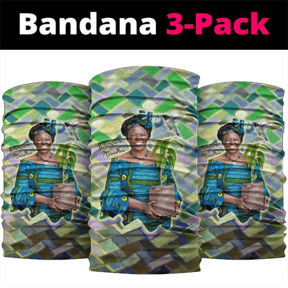 Wangari Maathai Neck Gaiter Hummingbird Quote Tree Planting Theme Environmental Justice Tribute - African Pride
