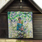 Wangari Maathai Quilt Hummingbird Quote Tree Planting Theme Environmental Justice Tribute - African Pride