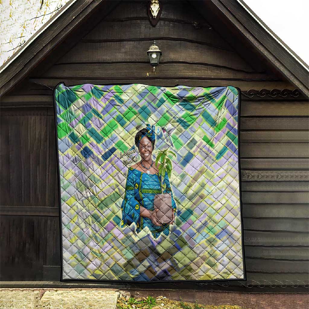 Wangari Maathai Quilt Hummingbird Quote Tree Planting Theme Environmental Justice Tribute - African Pride