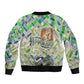 Wangari Maathai Sleeve Zip Bomber Jacket Hummingbird Quote Tree Planting Theme Environmental Justice Tribute - African Pride
