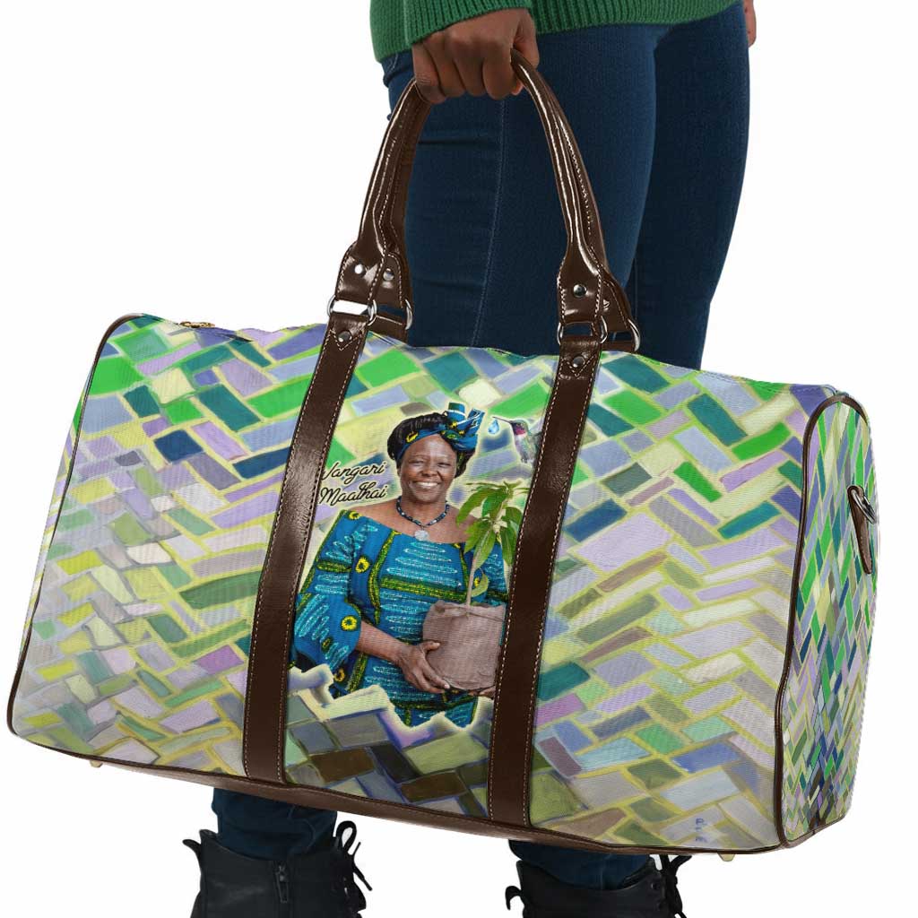 Wangari Maathai Travel Bag Hummingbird Quote Tree Planting Theme Environmental Justice Tribute - African Pride