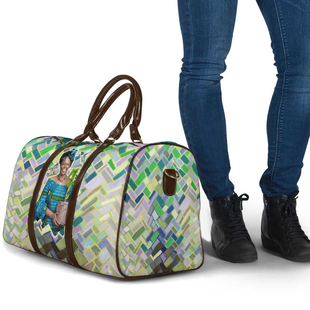 Wangari Maathai Travel Bag Hummingbird Quote Tree Planting Theme Environmental Justice Tribute - African Pride