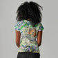 Wangari Maathai Women V-Neck T-Shirt Hummingbird Quote Tree Planting Theme Environmental Justice Tribute - African Pride
