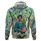 Wangari Maathai Zip Hoodie Hummingbird Quote Tree Planting Theme Environmental Justice Tribute - African Pride