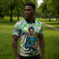 Wangari Maathai Zipper Polo Shirt Hummingbird Quote Tree Planting Theme Environmental Justice Tribute - African Pride