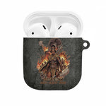 Queen Nzinga AirPods Case Fierce African Warrior Queen - Dark Tribal Fire Art - African Pride
