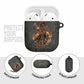 Queen Nzinga AirPods Case Fierce African Warrior Queen - Dark Tribal Fire Art - African Pride
