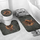 Queen Nzinga Bathroom Set Fierce African Warrior Queen - Dark Tribal Fire Art - African Pride