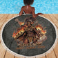 Queen Nzinga Beach Blanket Fierce African Warrior Queen - Dark Tribal Fire Art - African Pride