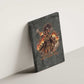 Queen Nzinga Canvas Wall Art Fierce African Warrior Queen - Dark Tribal Fire Art - African Pride