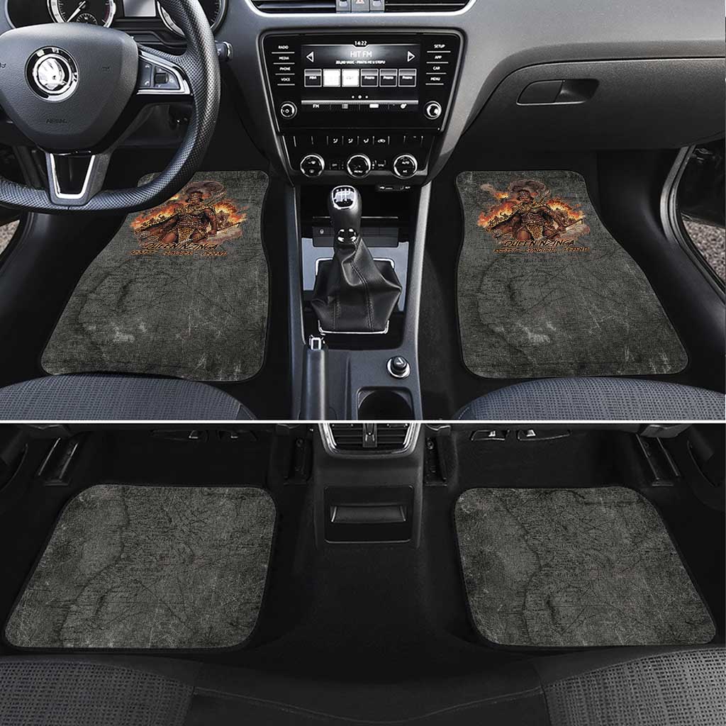 Queen Nzinga Car Mats Fierce African Warrior Queen - Dark Tribal Fire Art - African Pride