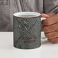 Queen Nzinga Ceramic Mug Fierce African Warrior Queen - Dark Tribal Fire Art - African Pride