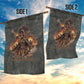 Queen Nzinga Garden Flag Fierce African Warrior Queen - Dark Tribal Fire Art - African Pride