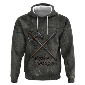 Queen Nzinga Hoodie Fierce African Warrior Queen - Dark Tribal Fire Art - African Pride