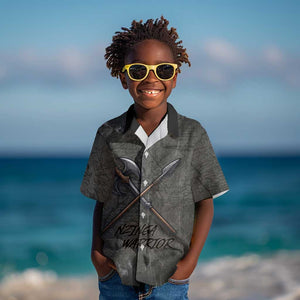 Queen Nzinga Kid Hawaiian Shirt Fierce African Warrior Queen - Dark Tribal Fire Art - African Pride