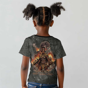 Queen Nzinga Kid T shirt Fierce African Warrior Queen - Dark Tribal Fire Art - African Pride