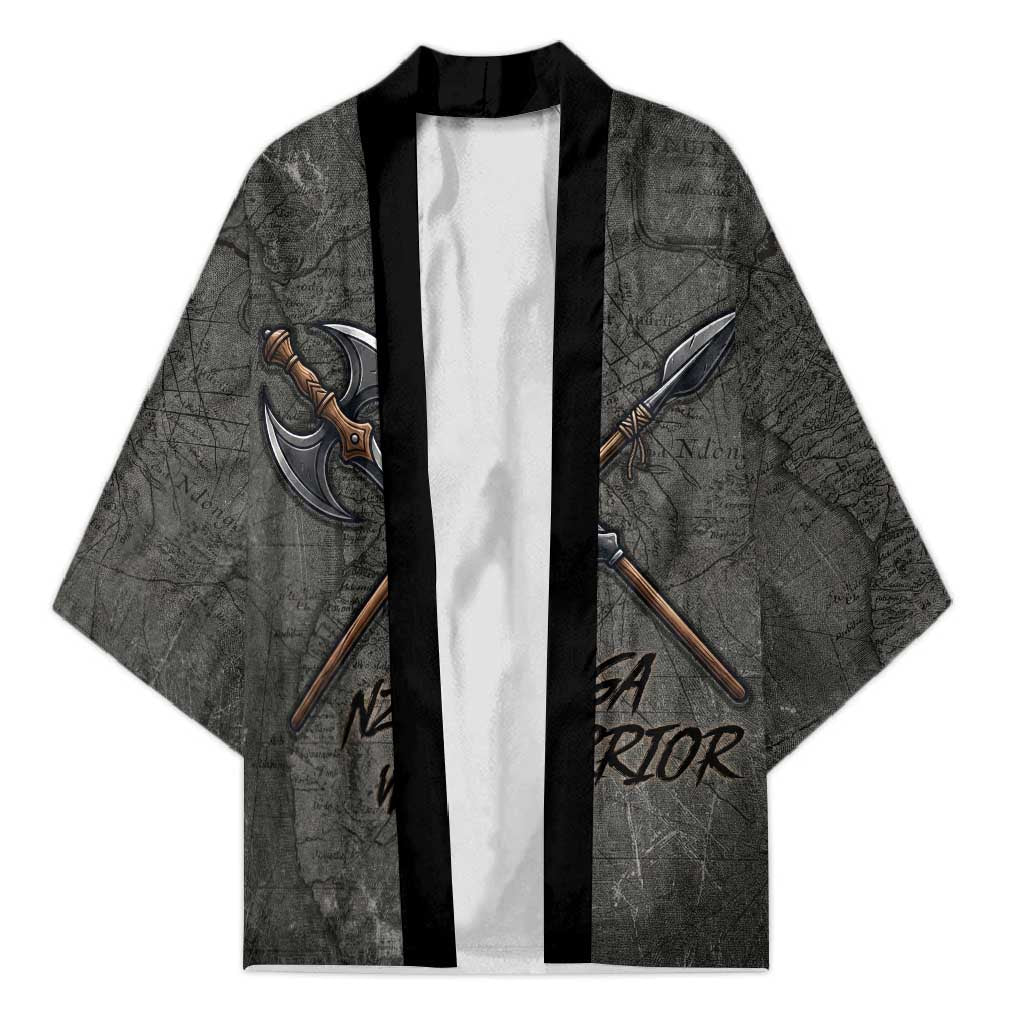Queen Nzinga Kimono Fierce African Warrior Queen - Dark Tribal Fire Art - African Pride