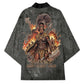 Queen Nzinga Kimono Fierce African Warrior Queen - Dark Tribal Fire Art - African Pride