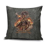 Queen Nzinga Pillow Cover Fierce African Warrior Queen - Dark Tribal Fire Art - African Pride