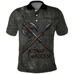 Queen Nzinga Polo Shirt Fierce African Warrior Queen - Dark Tribal Fire Art - African Pride