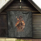 Queen Nzinga Quilt Fierce African Warrior Queen - Dark Tribal Fire Art - African Pride