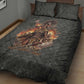 Queen Nzinga Quilt Bed Set Fierce African Warrior Queen - Dark Tribal Fire Art - African Pride