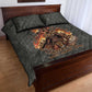 Queen Nzinga Quilt Bed Set Fierce African Warrior Queen - Dark Tribal Fire Art - African Pride