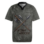 Queen Nzinga Rugby Jersey Fierce African Warrior Queen - Dark Tribal Fire Art - African Pride