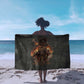 Queen Nzinga Sarong Fierce African Warrior Queen - Dark Tribal Fire Art - African Pride