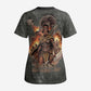 Queen Nzinga Scrub Top Fierce African Warrior Queen - Dark Tribal Fire Art - African Pride